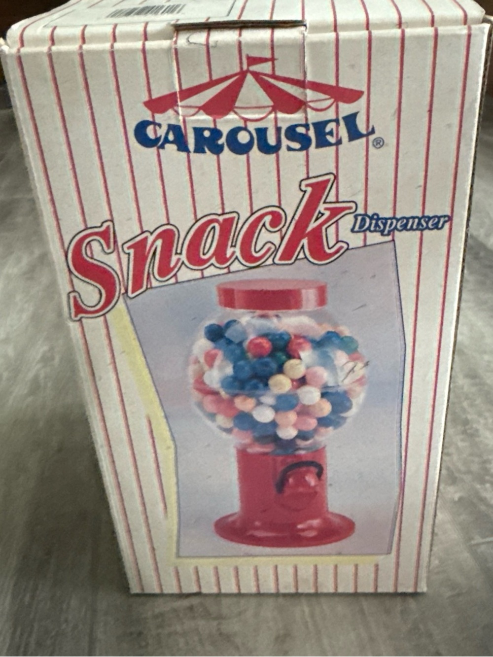 5 Red/Blue Snack Dispensers - Candy Gumball Machines